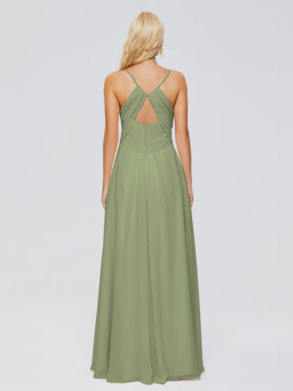 Hadley Spaghetti Straps Chiffon Bridesmaid Dresses