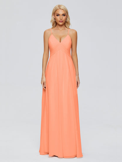 Hadley Spaghetti Straps Chiffon Bridesmaid Dresses