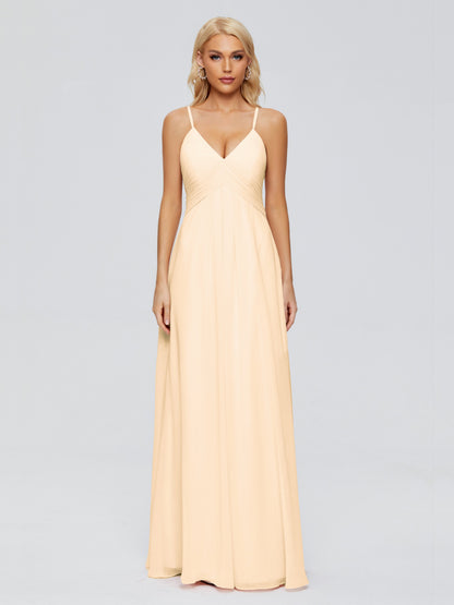 Hadley Spaghetti Straps Chiffon Bridesmaid Dresses