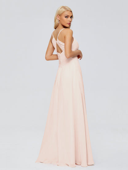 Hadley Spaghetti Straps Chiffon Bridesmaid Dresses