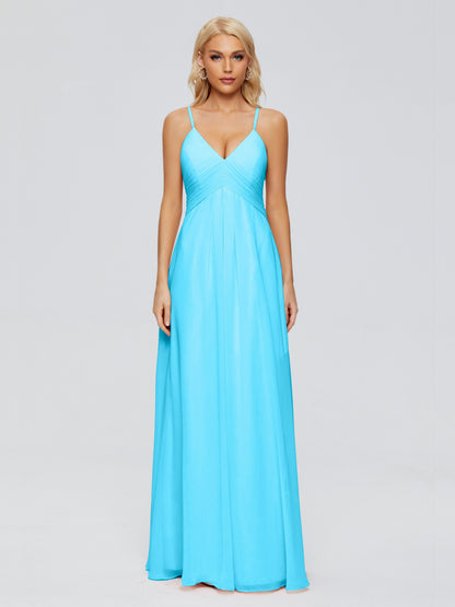 Hadley Spaghetti Straps Chiffon Bridesmaid Dresses