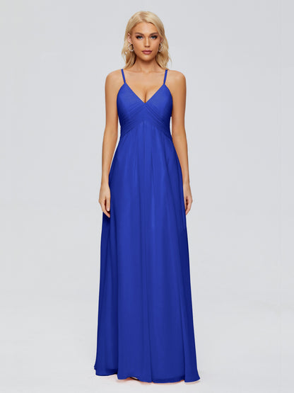 Hadley Spaghetti Straps Chiffon Bridesmaid Dresses
