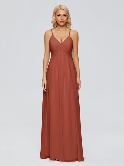 Hadley Spaghetti Straps Chiffon Bridesmaid Dresses