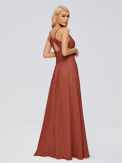 Hadley Spaghetti Straps Chiffon Bridesmaid Dresses