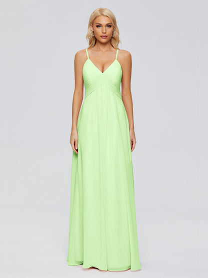 Hadley Spaghetti Straps Chiffon Bridesmaid Dresses