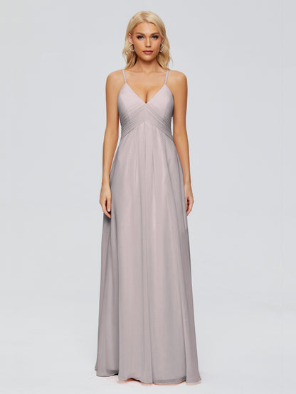 Hadley Spaghetti Straps Chiffon Bridesmaid Dresses