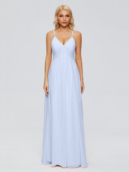 Hadley Spaghetti Straps Chiffon Bridesmaid Dresses