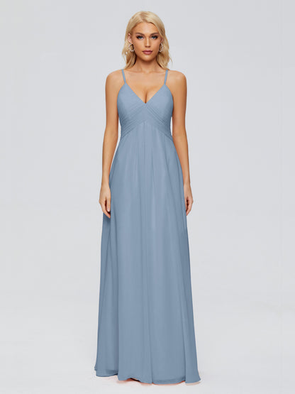 Hadley Spaghetti Straps Chiffon Bridesmaid Dresses