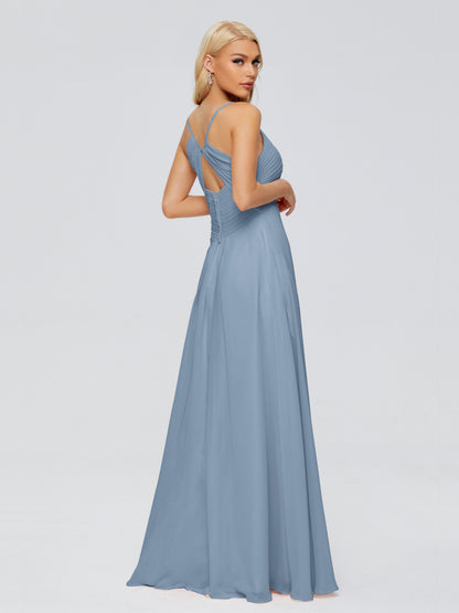 Hadley Spaghetti Straps Chiffon Bridesmaid Dresses
