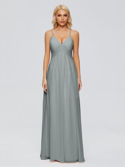 Hadley Spaghetti Straps Chiffon Bridesmaid Dresses
