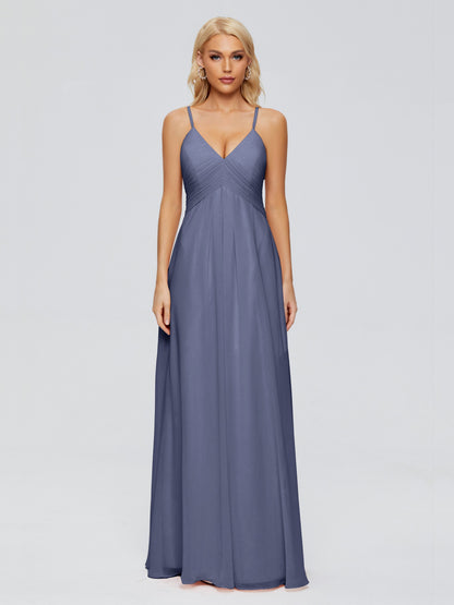 Hadley Spaghetti Straps Chiffon Bridesmaid Dresses