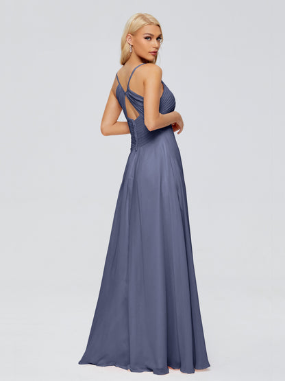 Hadley Spaghetti Straps Chiffon Bridesmaid Dresses