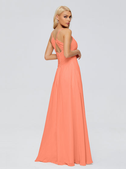 Hadley Spaghetti Straps Chiffon Bridesmaid Dresses