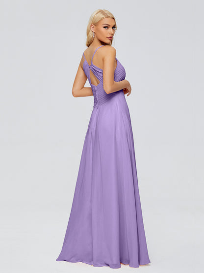 Hadley Spaghetti Straps Chiffon Bridesmaid Dresses