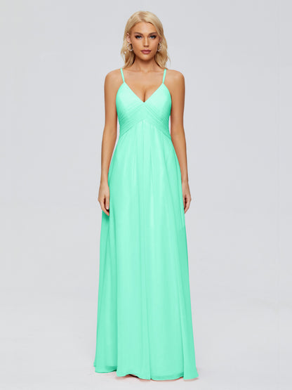 Hadley Spaghetti Straps Chiffon Bridesmaid Dresses