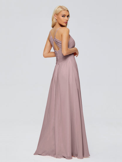 Hadley Spaghetti Straps Chiffon Bridesmaid Dresses