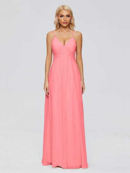 Hadley Spaghetti Straps Chiffon Bridesmaid Dresses