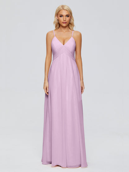 Hadley Spaghetti Straps Chiffon Bridesmaid Dresses