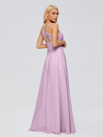Hadley Spaghetti Straps Chiffon Bridesmaid Dresses