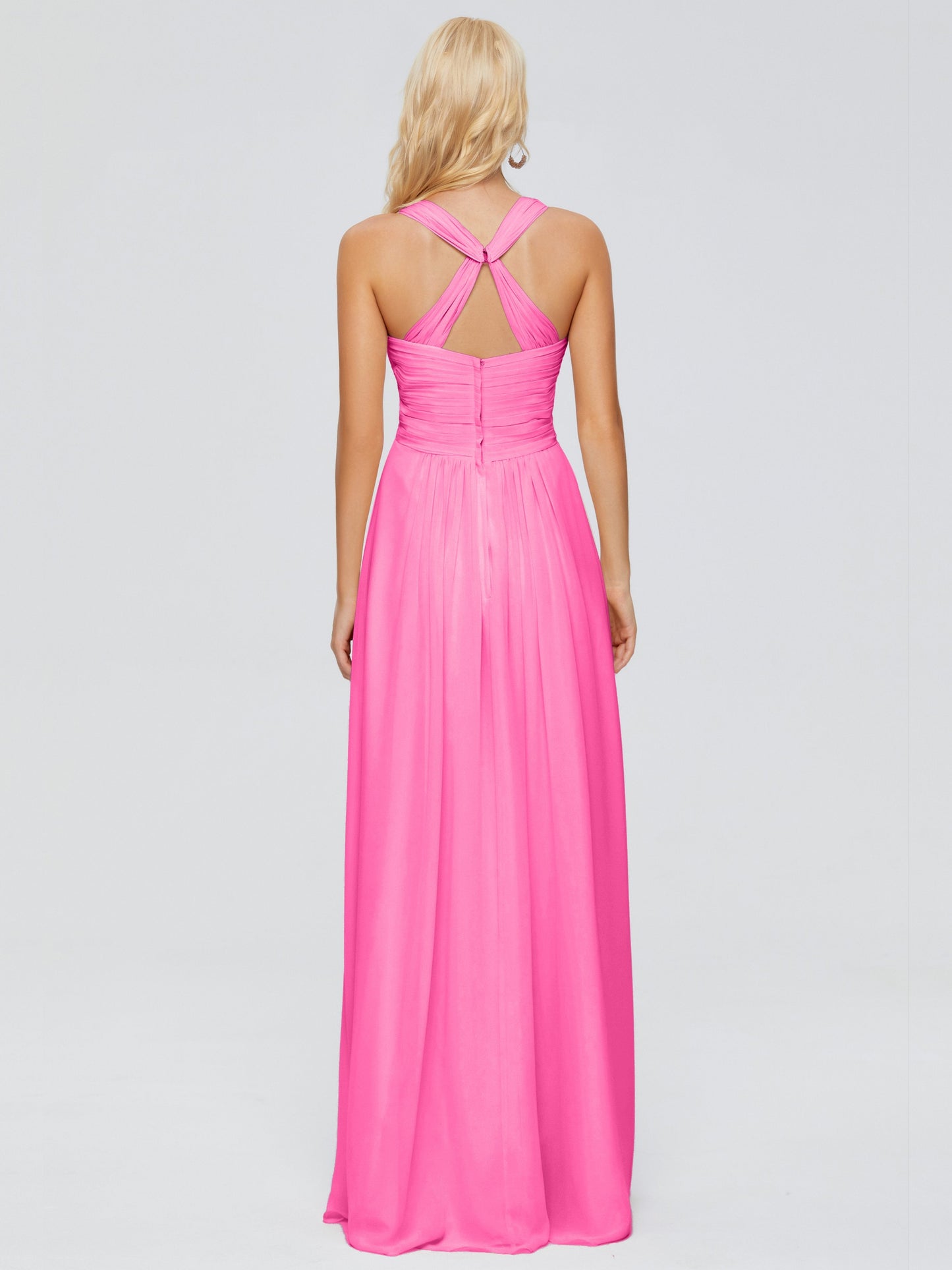 Josephine Spaghetti Straps Chiffon Bridesmaid Dresses