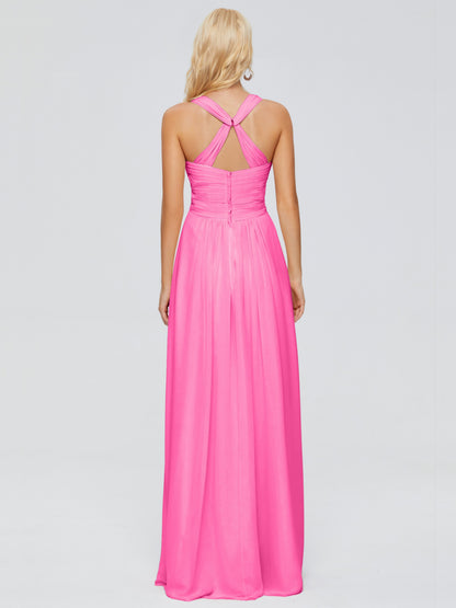 Josephine Spaghetti Straps Chiffon Bridesmaid Dresses