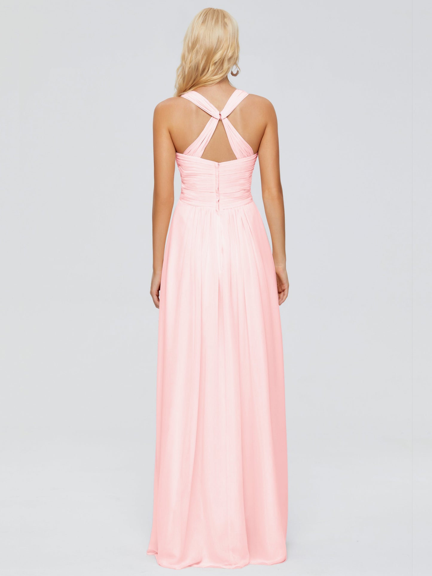 Josephine Spaghetti Straps Chiffon Bridesmaid Dresses