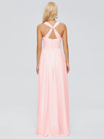 Josephine Spaghetti Straps Chiffon Bridesmaid Dresses