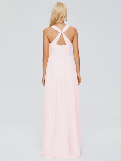 Josephine Spaghetti Straps Chiffon Bridesmaid Dresses