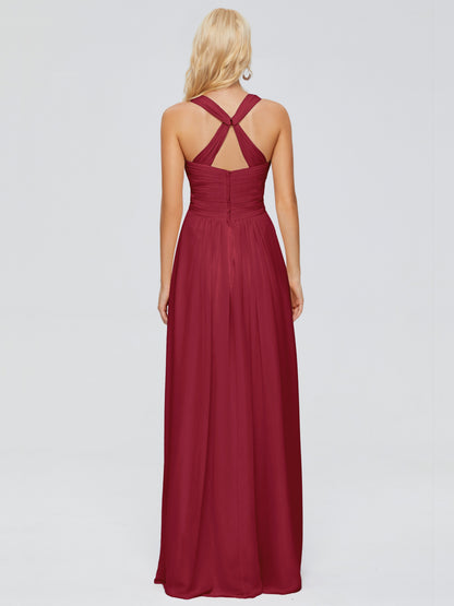 Josephine Spaghetti Straps Chiffon Bridesmaid Dresses