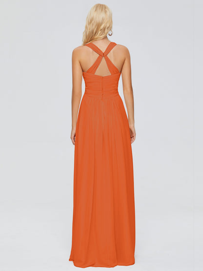 Josephine Spaghetti Straps Chiffon Bridesmaid Dresses