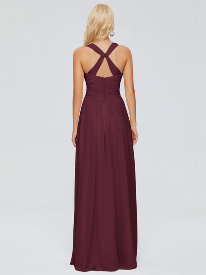 Josephine Spaghetti Straps Chiffon Bridesmaid Dresses