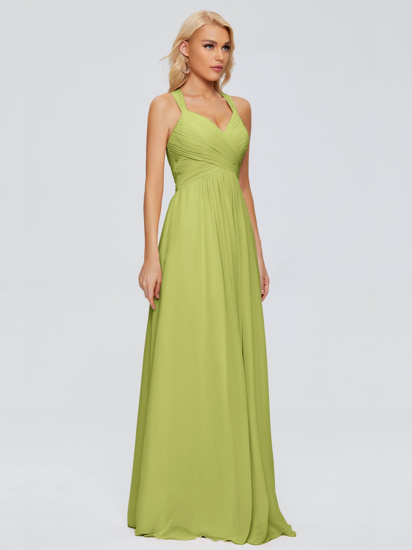 Josephine Spaghetti Straps Chiffon Bridesmaid Dresses