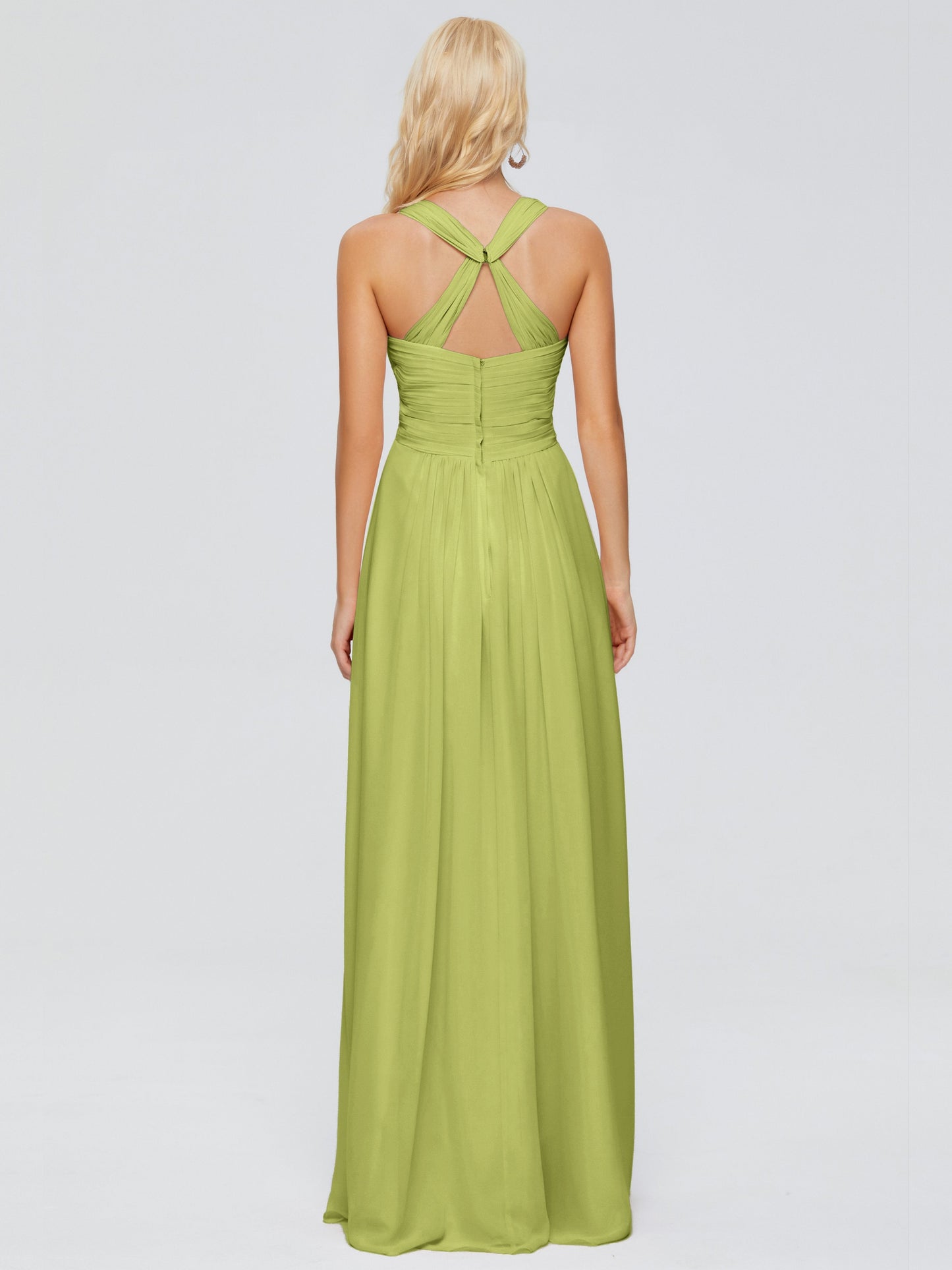 Josephine Spaghetti Straps Chiffon Bridesmaid Dresses