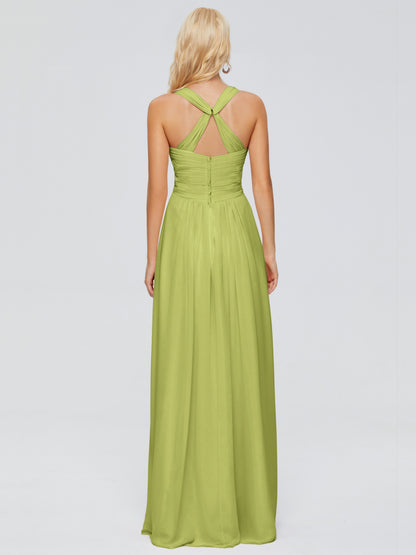 Josephine Spaghetti Straps Chiffon Bridesmaid Dresses