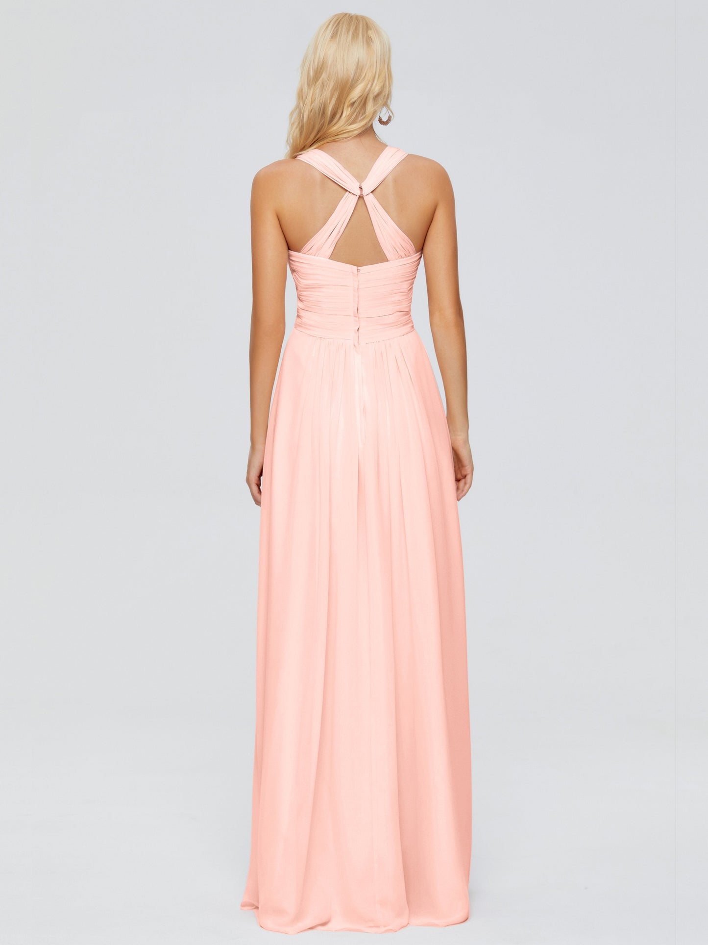 Josephine Spaghetti Straps Chiffon Bridesmaid Dresses