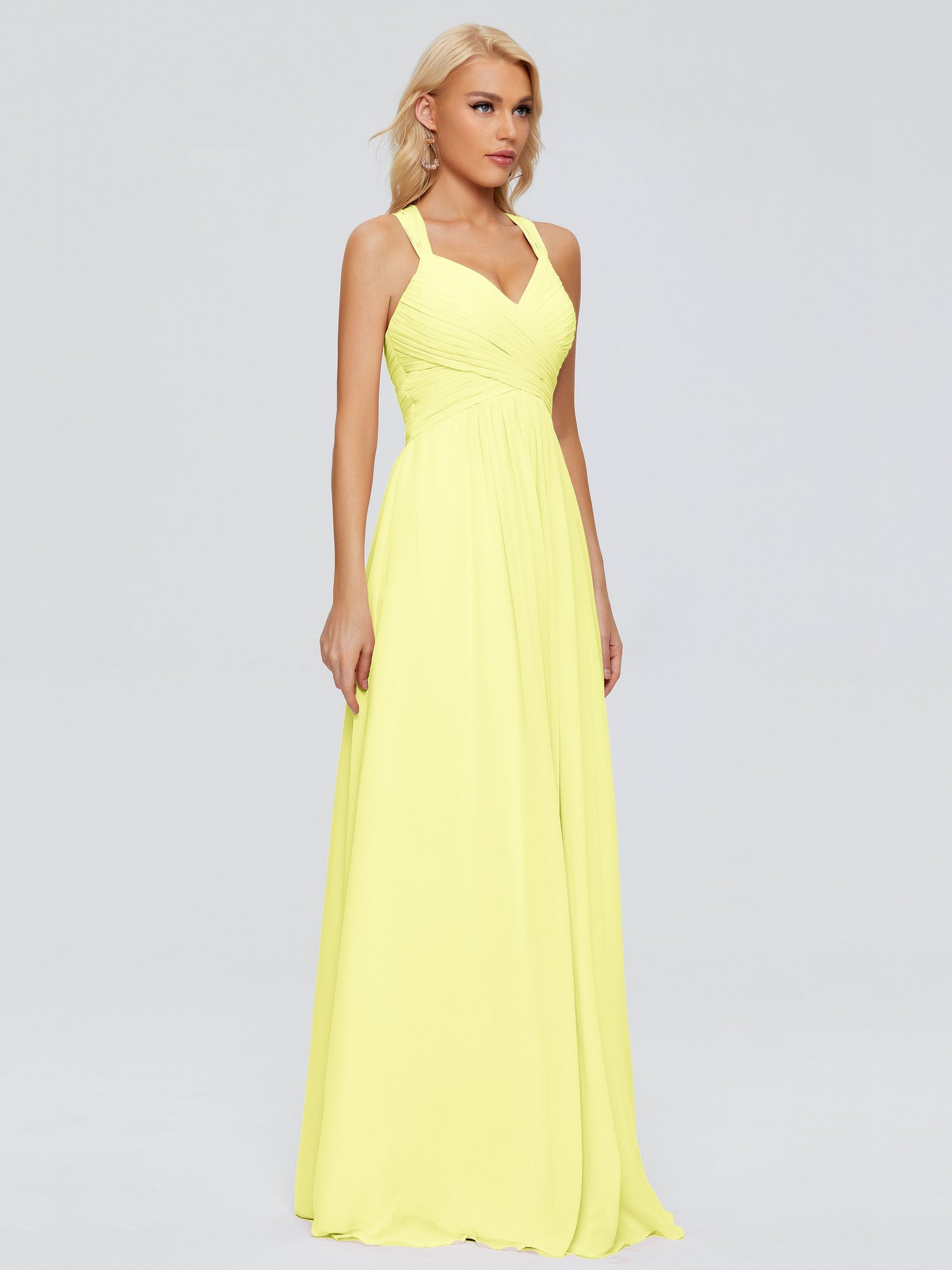 Josephine Spaghetti Straps Chiffon Bridesmaid Dresses