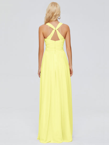 Josephine Spaghetti Straps Chiffon Bridesmaid Dresses