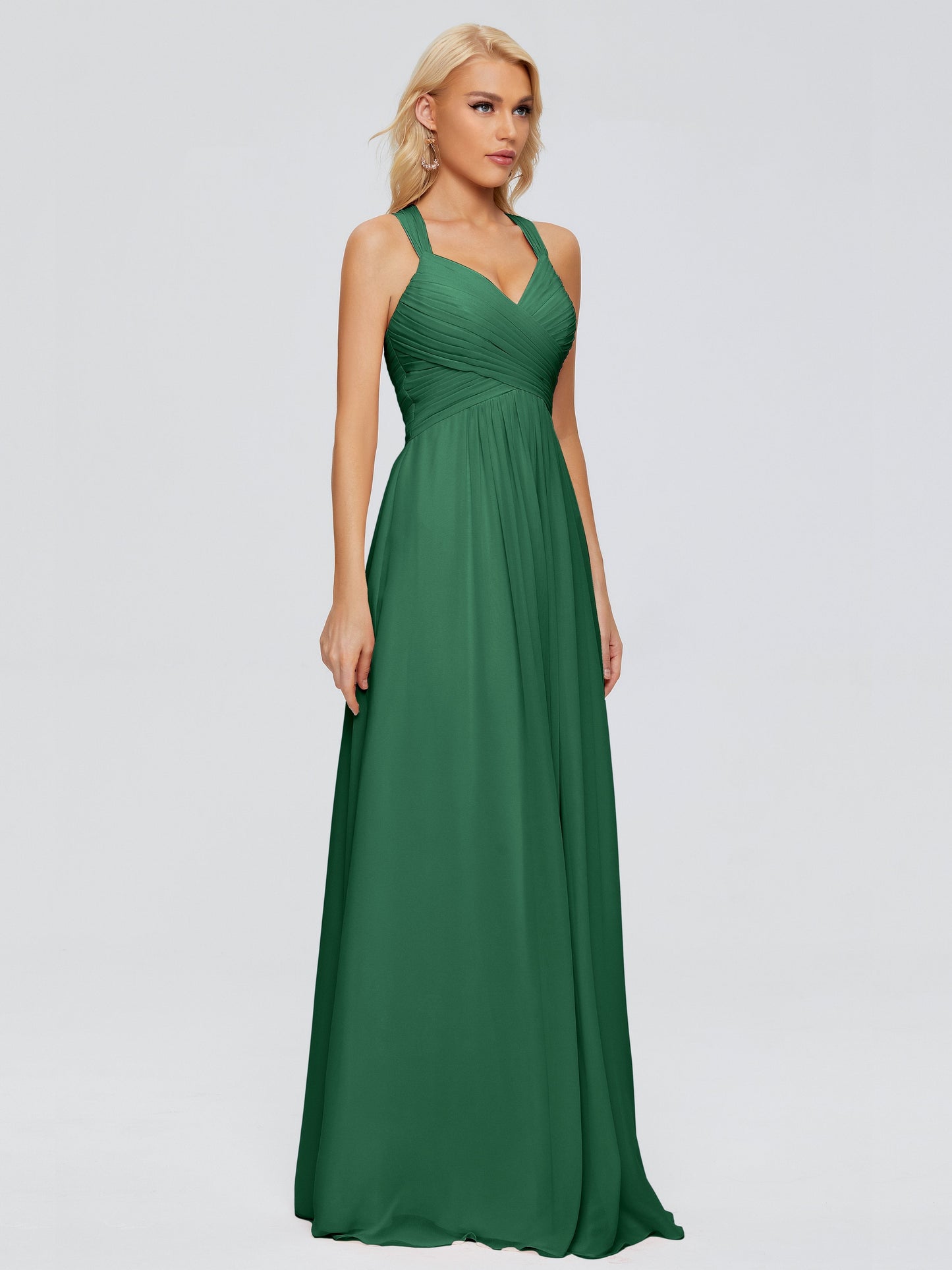 Josephine Spaghetti Straps Chiffon Bridesmaid Dresses