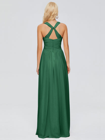 Josephine Spaghetti Straps Chiffon Bridesmaid Dresses