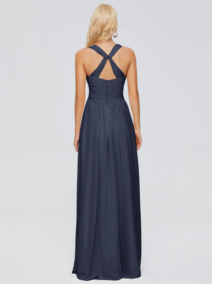 Josephine Spaghetti Straps Chiffon Bridesmaid Dresses