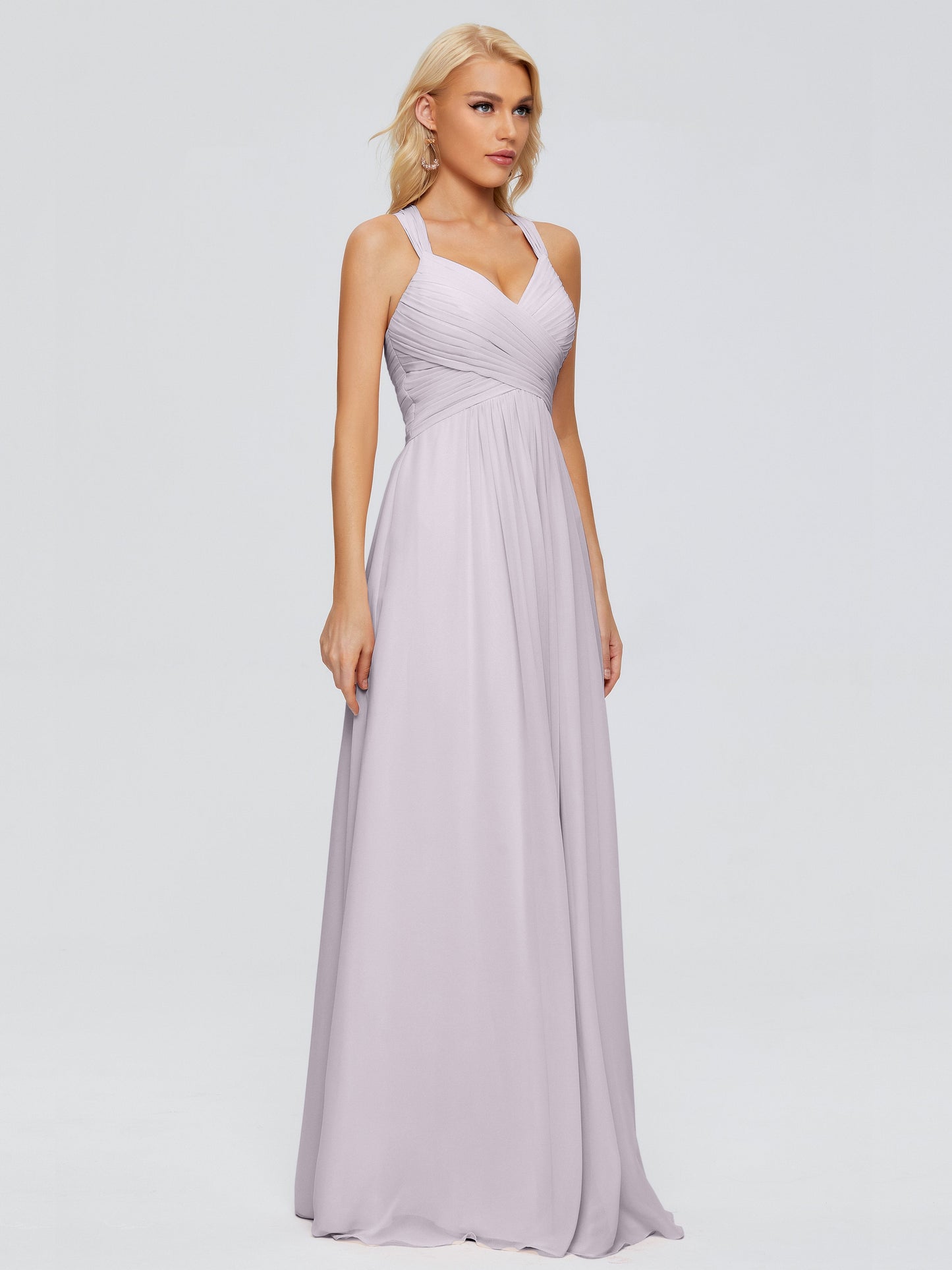Josephine Spaghetti Straps Chiffon Bridesmaid Dresses