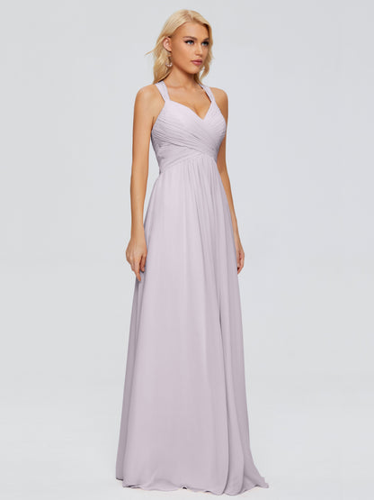 Josephine Spaghetti Straps Chiffon Bridesmaid Dresses