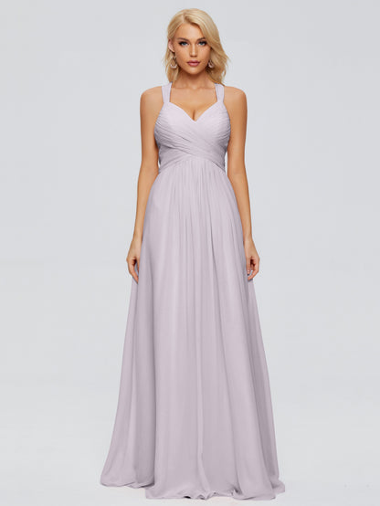 Josephine Spaghetti Straps Chiffon Bridesmaid Dresses