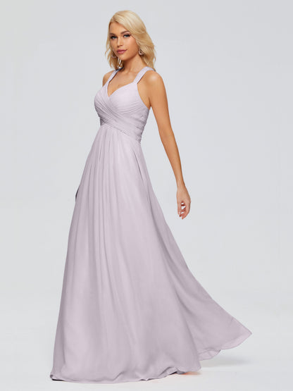 Josephine Spaghetti Straps Chiffon Bridesmaid Dresses