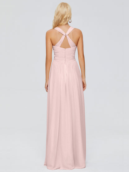 Josephine Spaghetti Straps Chiffon Bridesmaid Dresses