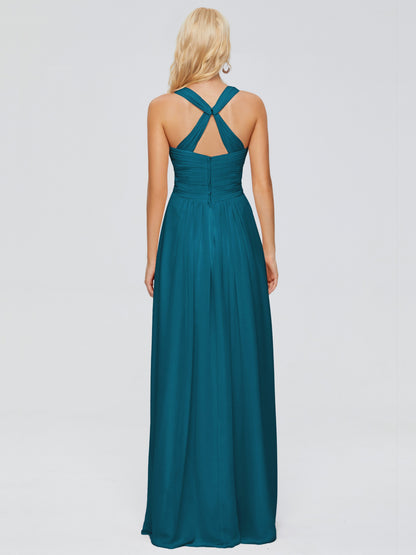 Josephine Spaghetti Straps Chiffon Bridesmaid Dresses