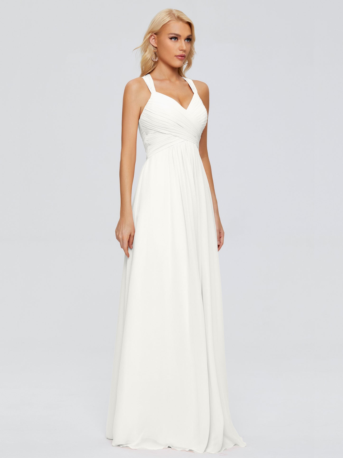 Josephine Spaghetti Straps Chiffon Bridesmaid Dresses