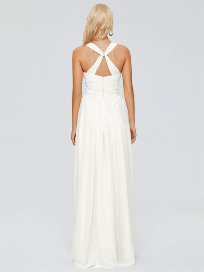 Josephine Spaghetti Straps Chiffon Bridesmaid Dresses