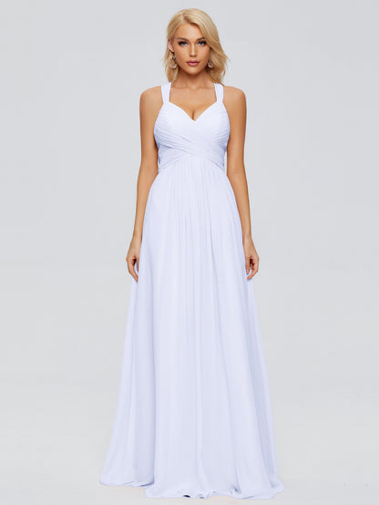 Josephine Spaghetti Straps Chiffon Bridesmaid Dresses
