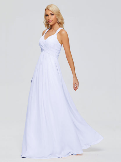 Josephine Spaghetti Straps Chiffon Bridesmaid Dresses